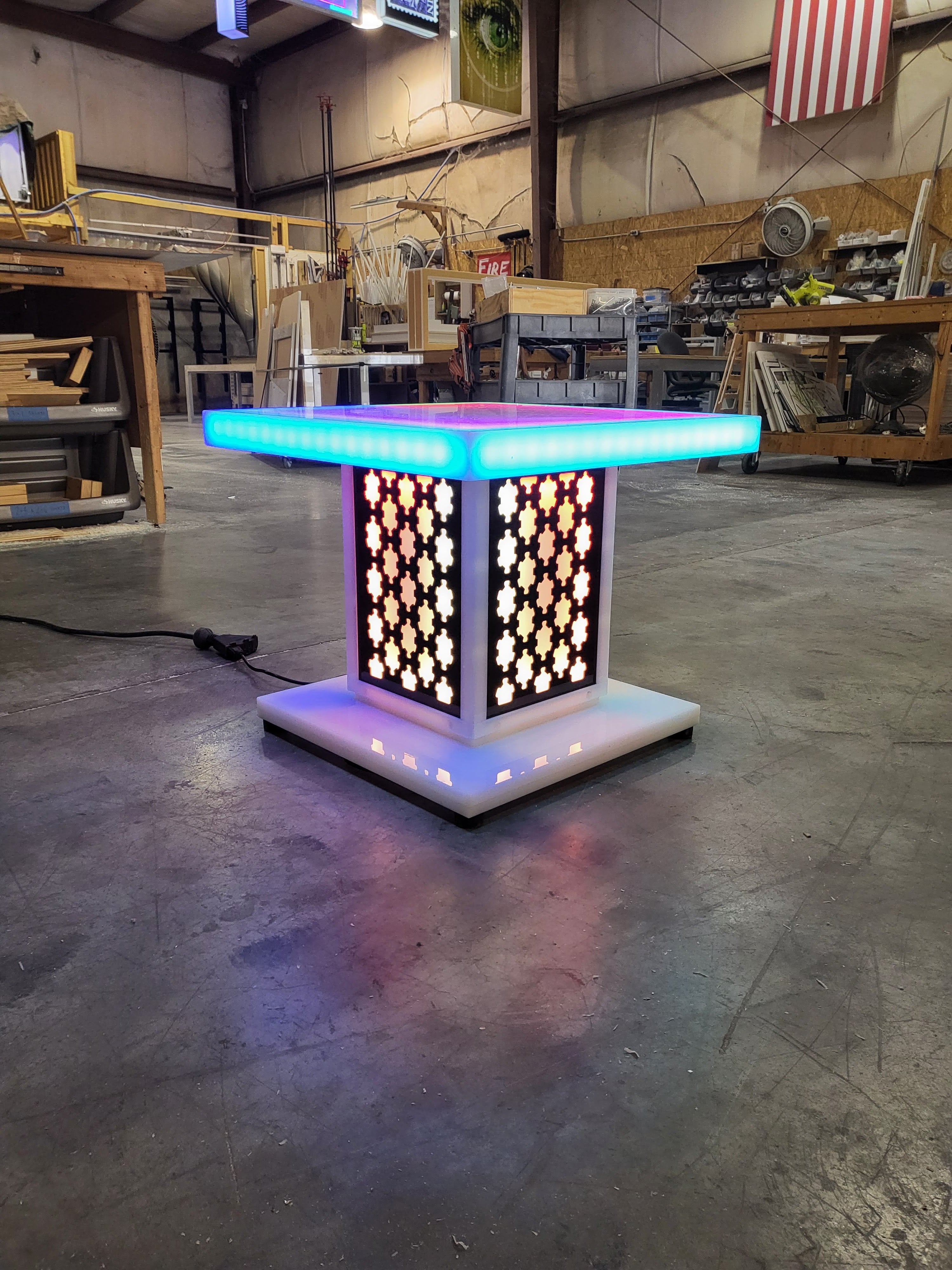 LED Light-Up Highboy & Lounge Tables | superGLOW Series