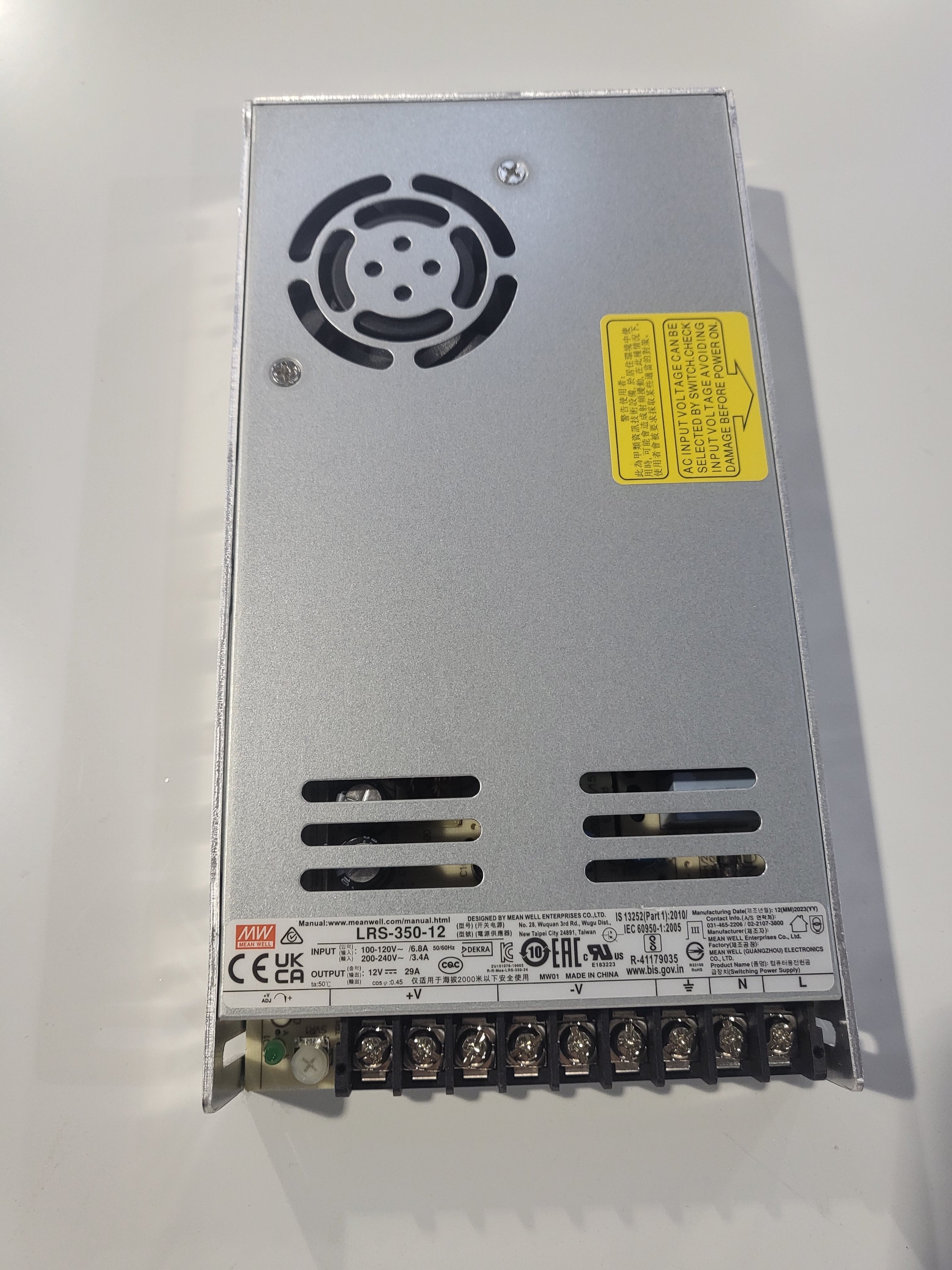 Meanwell Power Supplies | 12V & 5A LRS350