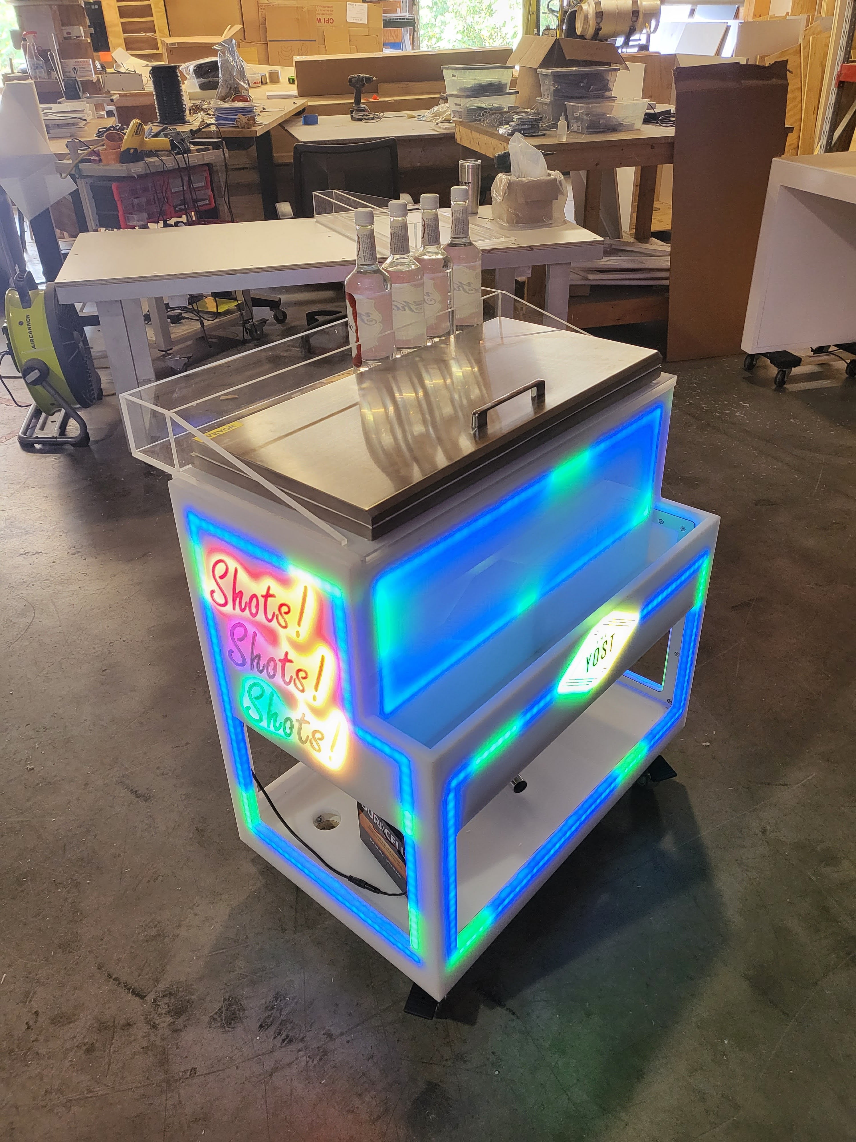 Rolling Light-Up Cooler & Mini Bar | SuperGLOW Series