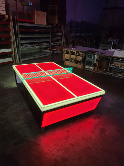 LED Ping Pong Table | Light-Up Table Tennis