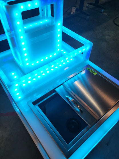 VIP Cocktail & Bottle Service Bar Cart | SuperGLOW Series