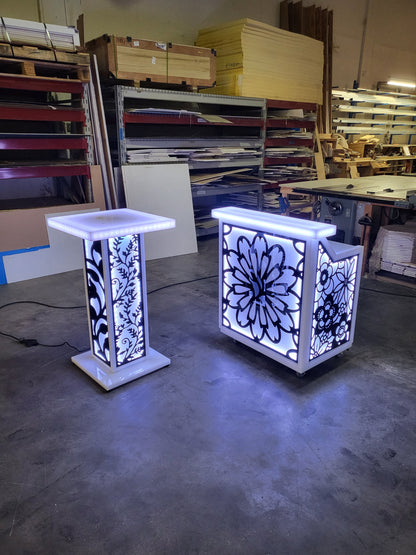 LED Light-Up Highboy & Lounge Tables | superGLOW Series