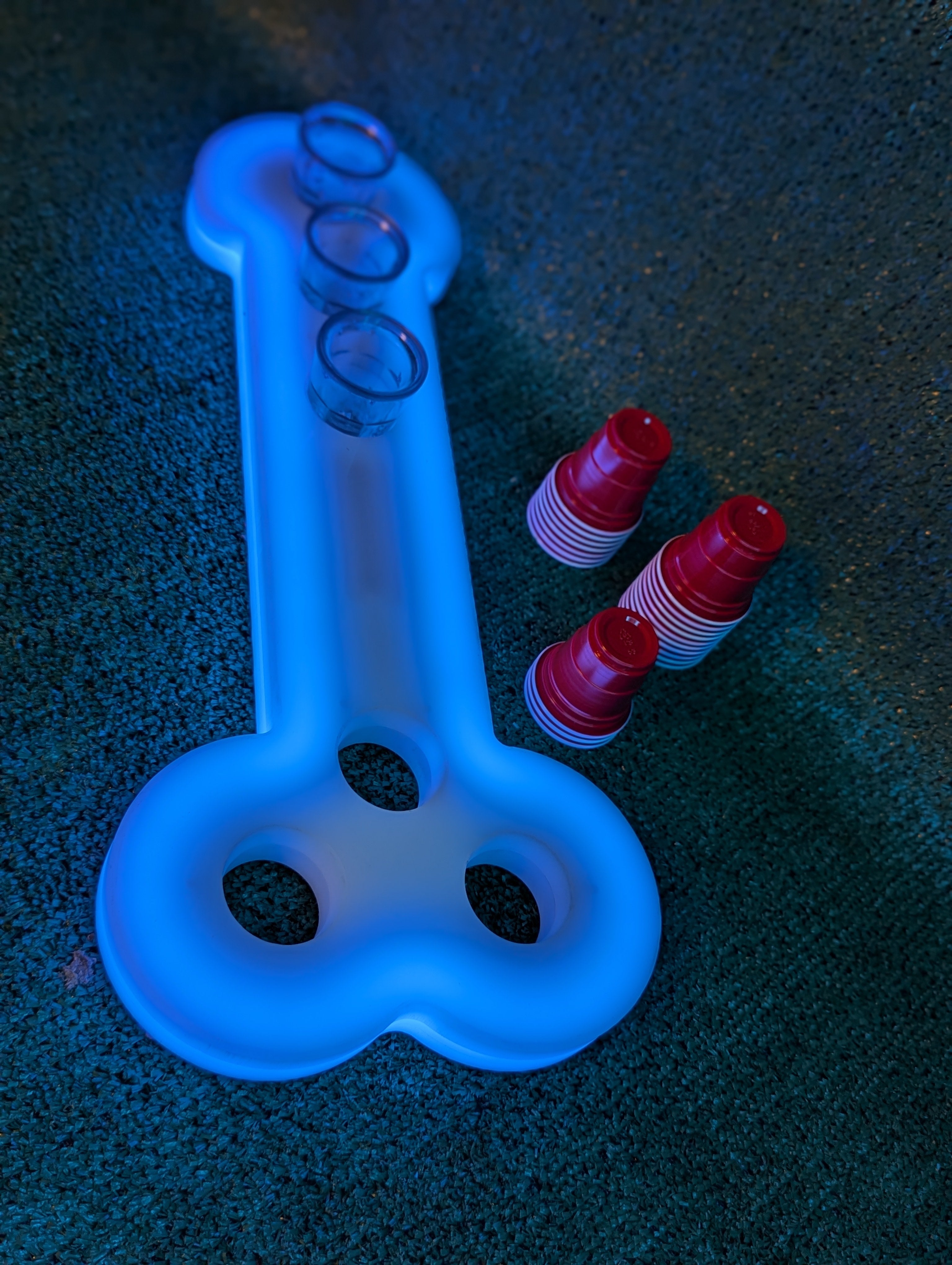 LED Novelty Phallic-Shaped Shot Tray | Perfect for Bachelorette Parties