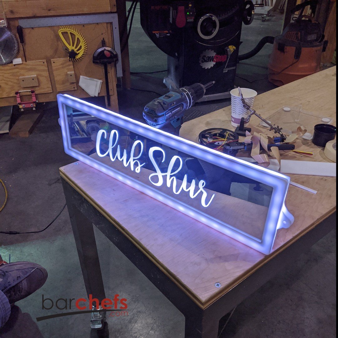 LED Mirror Sign | Custom Square & Rectangle LED Frame Signs