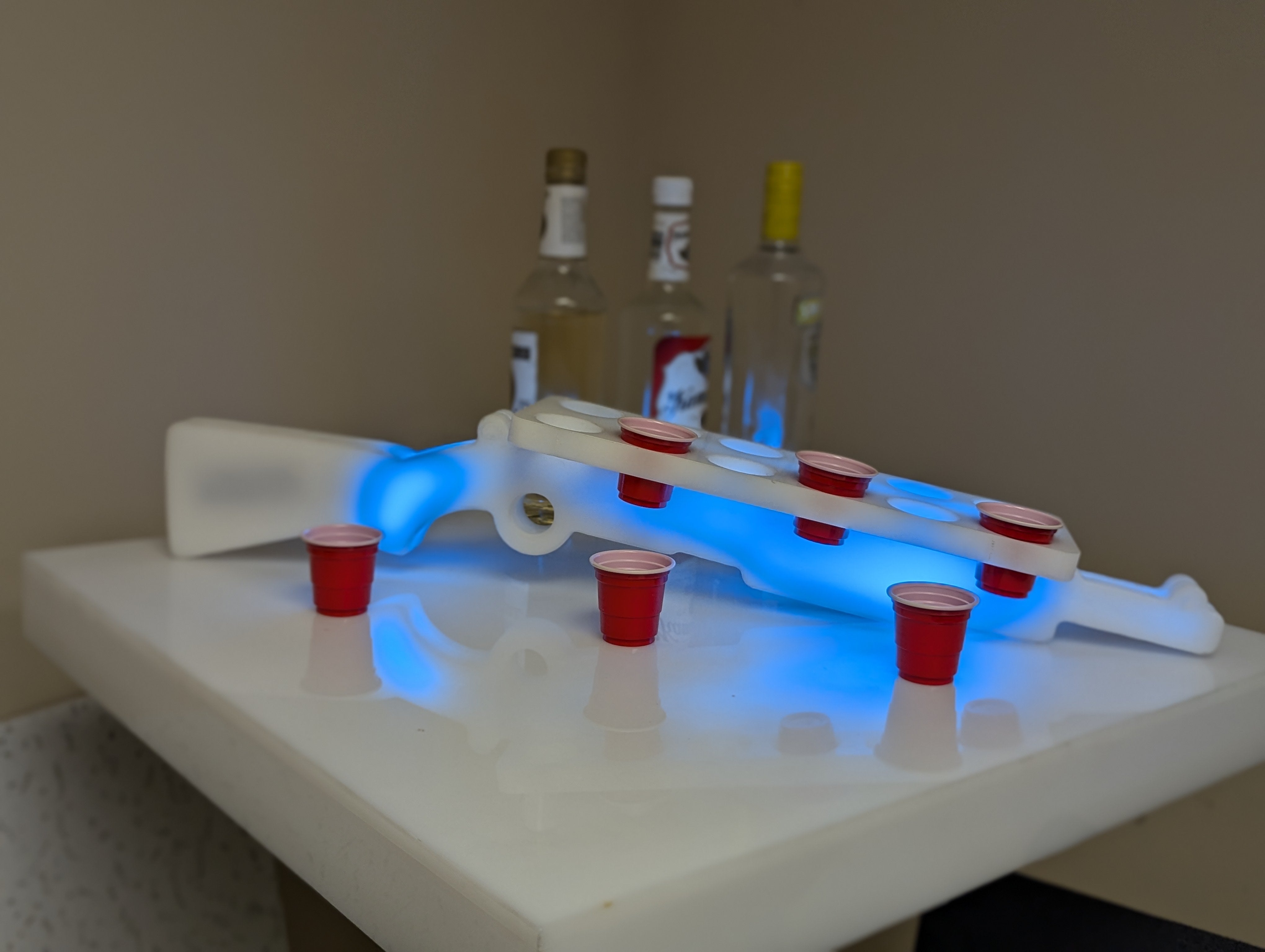 Shots Gun | LED Gun-Shaped Shot Tray for Nightclubs and Bars