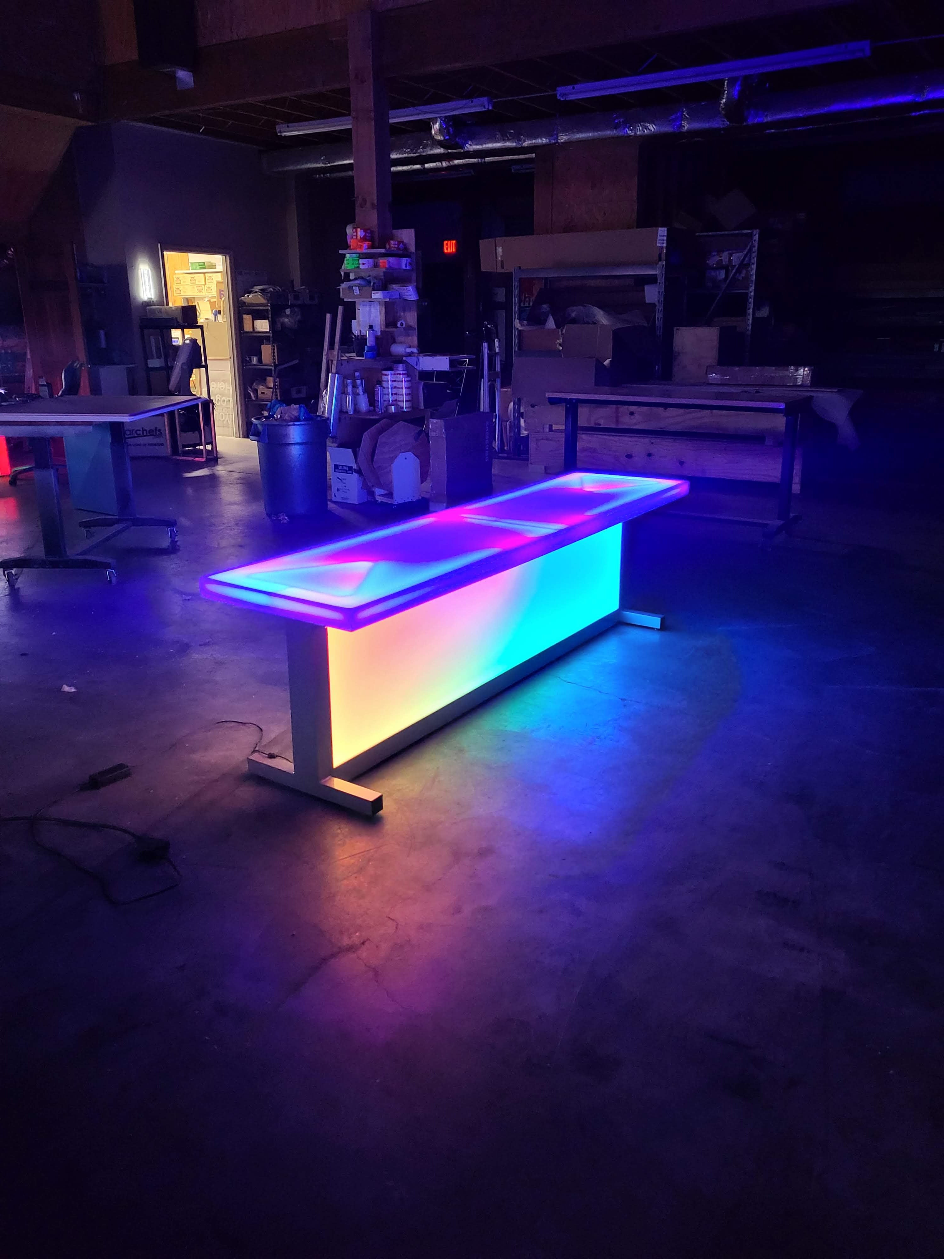 LED Beer Pong Table | Light-Up Glowing Party Table