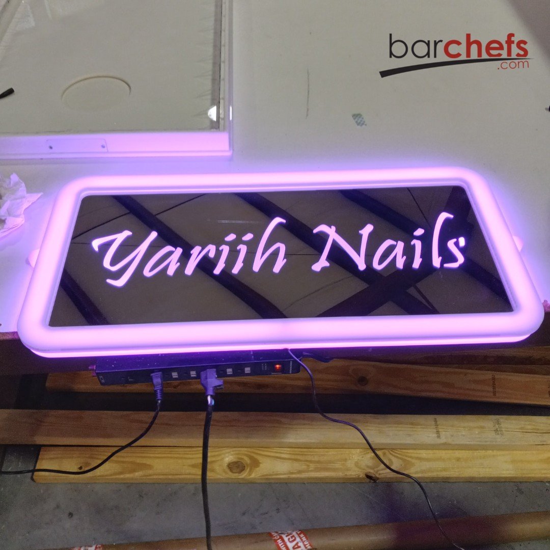 LED Mirror Sign | Custom Square & Rectangle LED Frame Signs