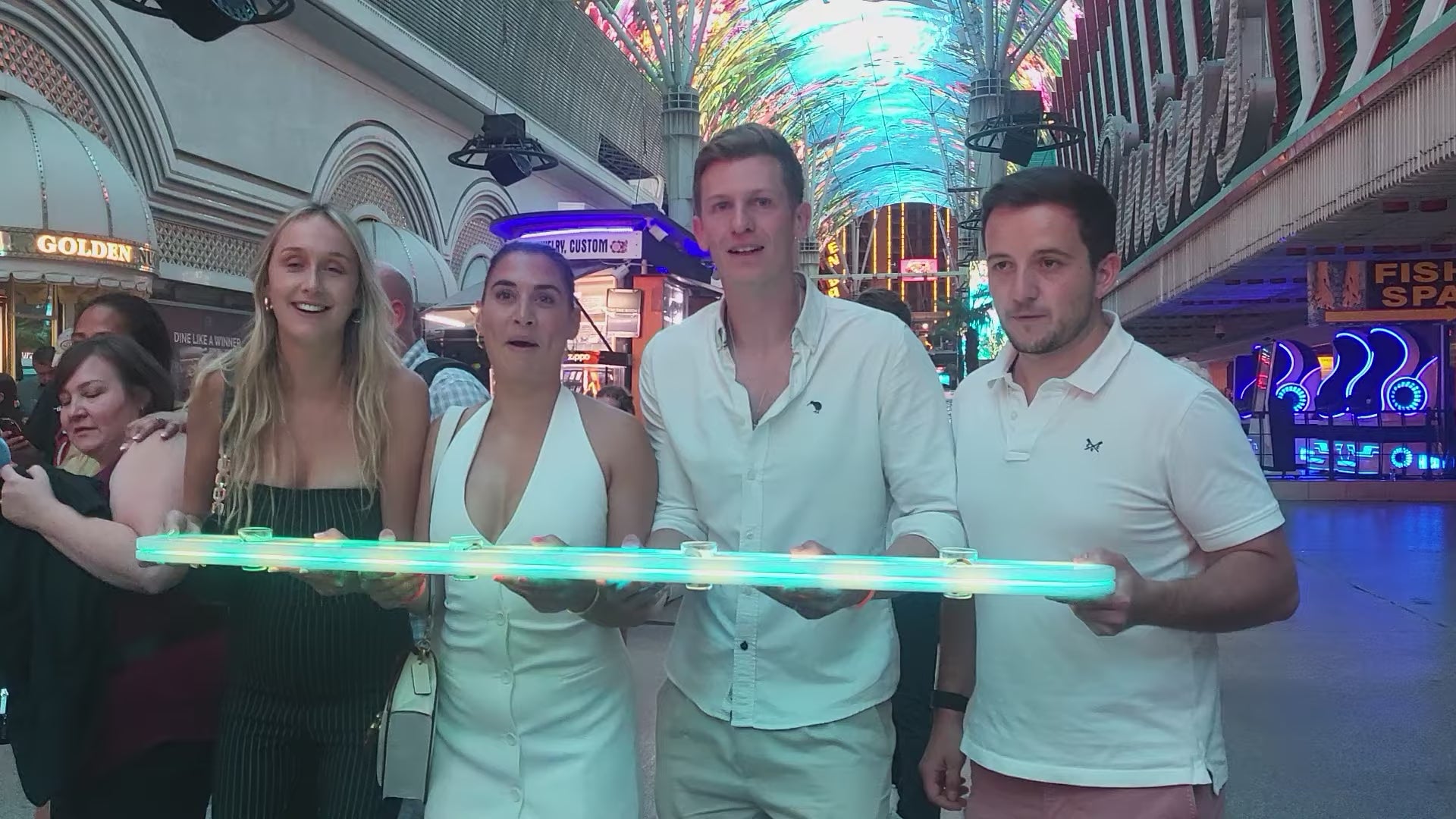 Load video: LED Shot-Ski Board | Illuminated Tray for Group Shots