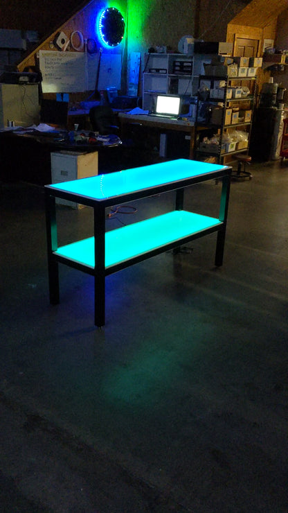 Light up floor shelves | LED Shelving & Bookcases