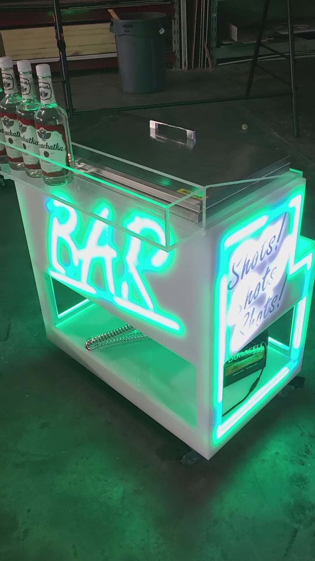 Rolling Light-Up Cooler & Mini Bar | SuperGLOW Series