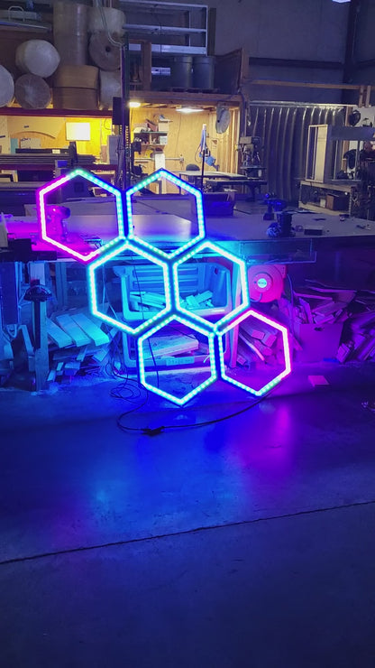 Honeycomb Light Art & Décor Panel | Wall or Ceiling LED Hex Panels