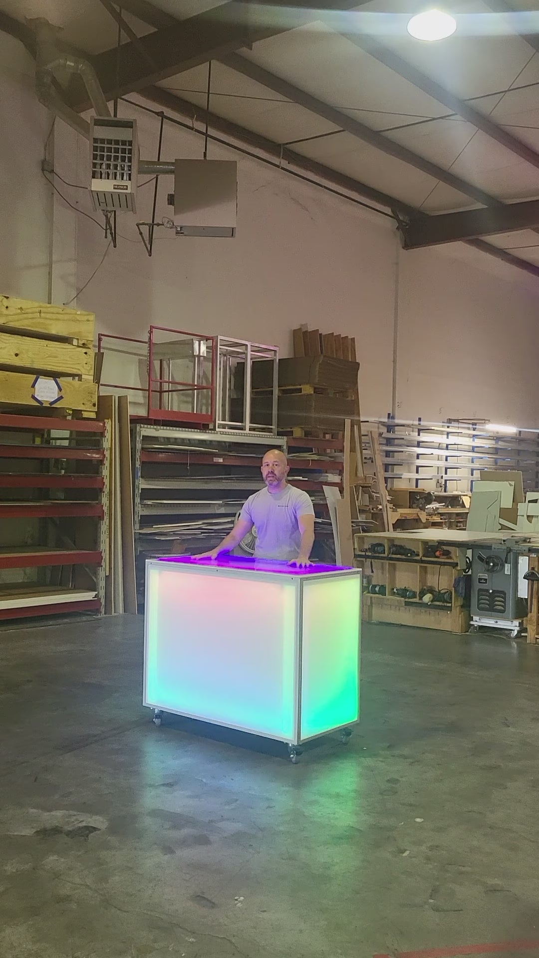 LED Portable Bars | Rolling Light-Up Bars for Mobile Bartending