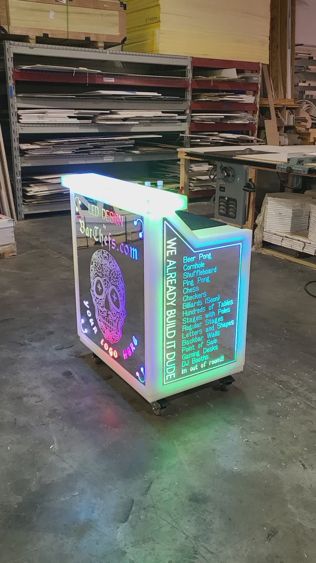 LED Light-Up Portable Bar | superGLOW Series