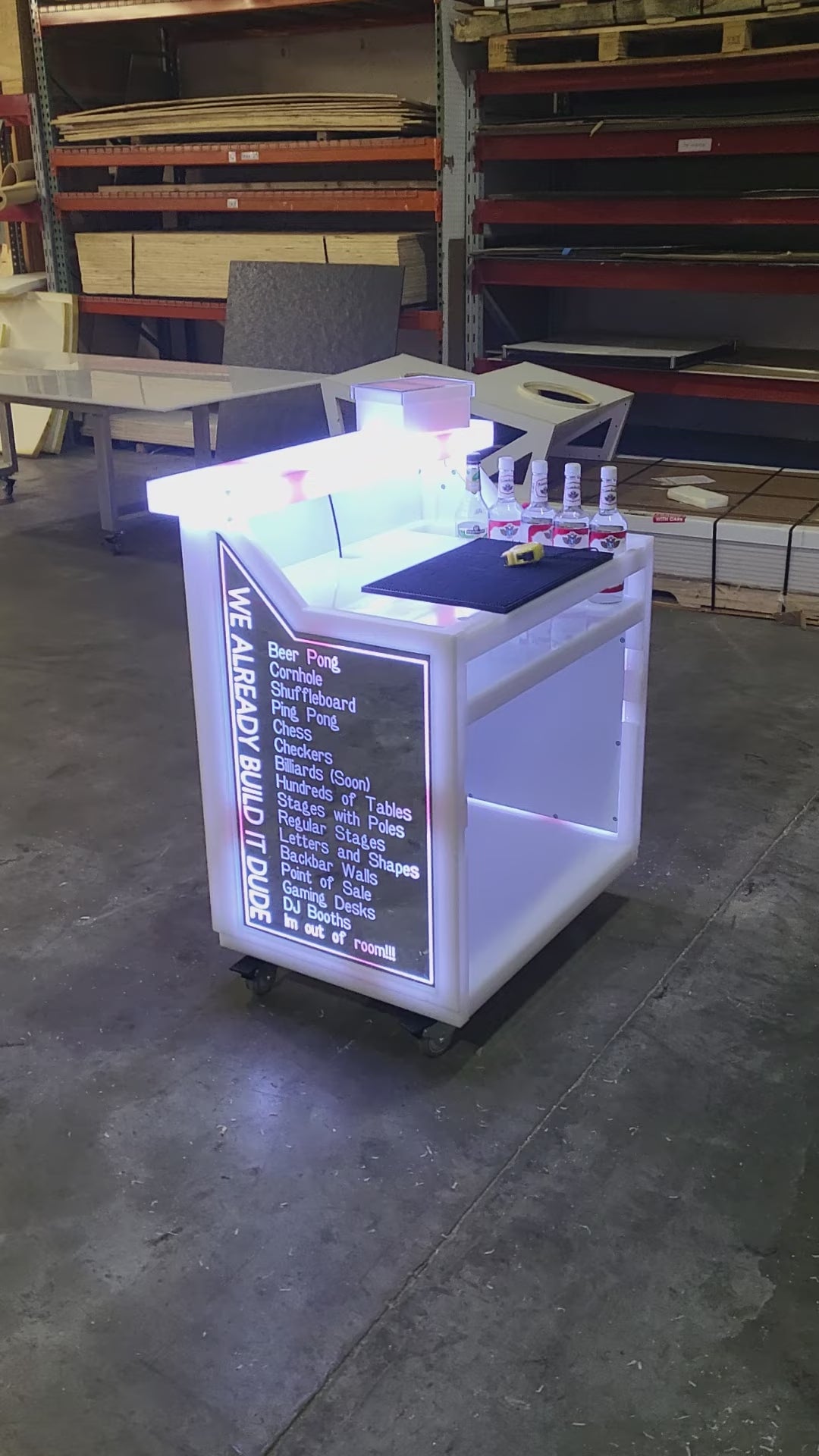 LED Light-Up Portable Bar | superGLOW Series