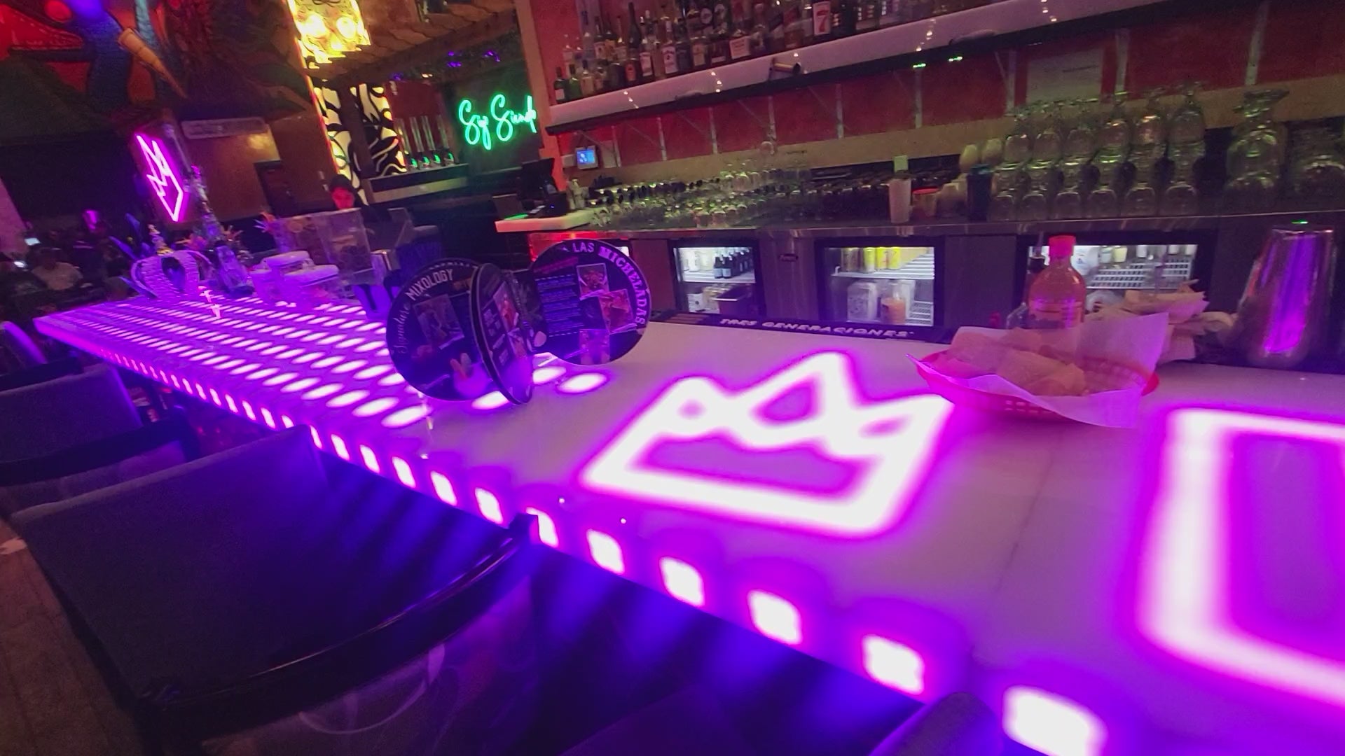 Custom LED Bar Surfaces | Light Up Counter Tops