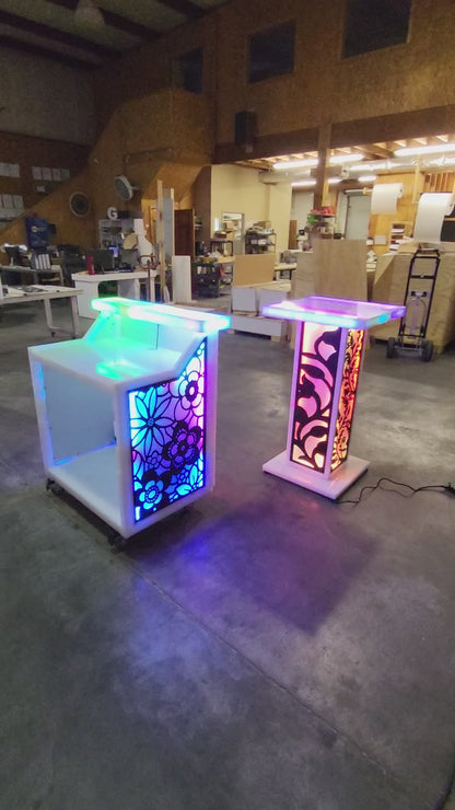 LED Light-Up Highboy & Lounge Tables | superGLOW Series