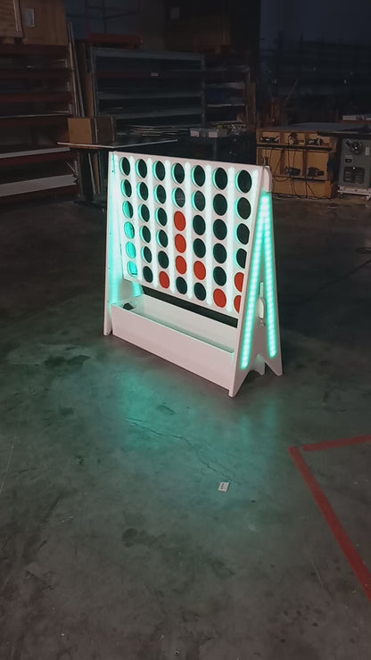 LED 4-in-a-row Game | Light-Up four chip connect Game