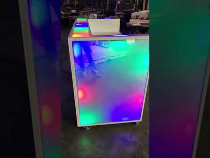 LED RGB Color DJ Booth Built In TV Display Television Cartoon Show Baby Video Movie Show