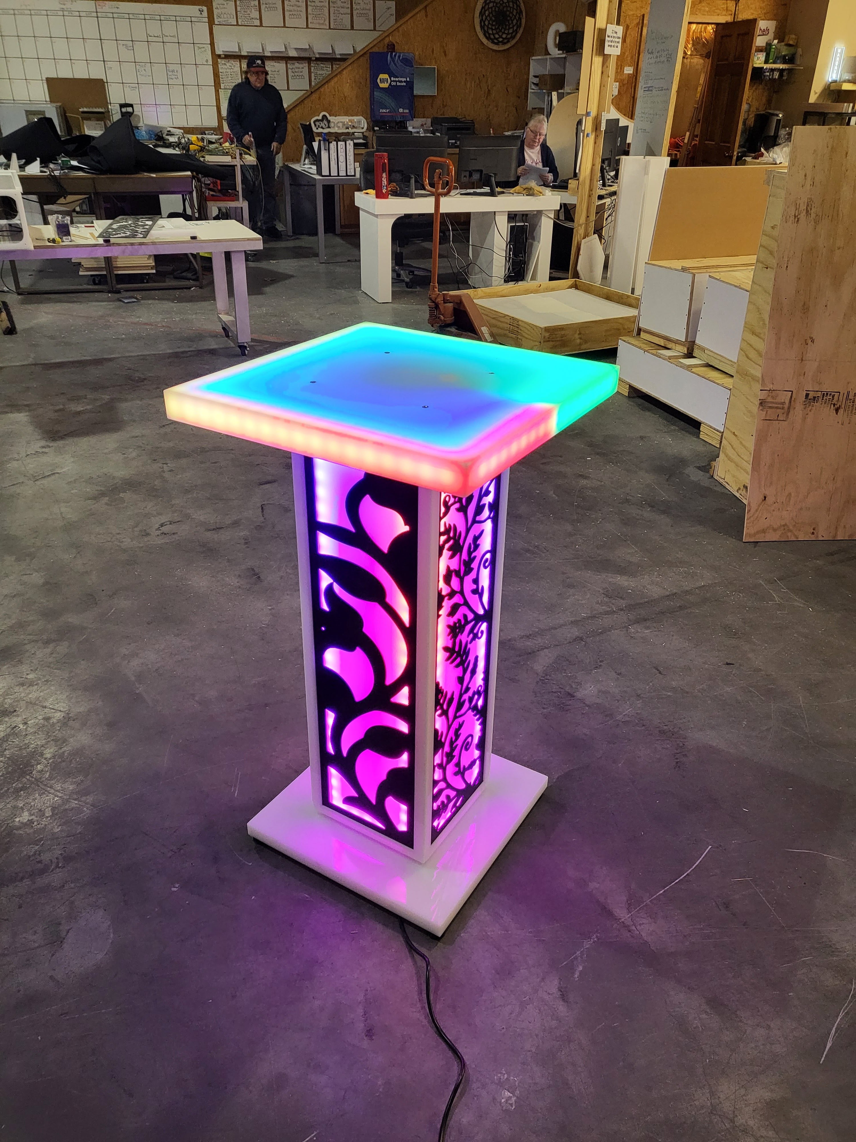 LED Light-Up Highboy & Lounge Tables | superGLOW Series